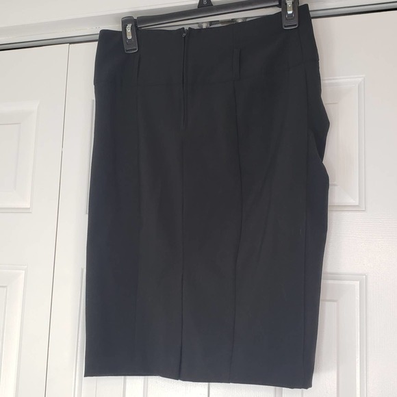 MUNYA5ADD BCX Juniors Black Panel Ruched Pencil Skirt SIze 7 - Picture 9 of 11